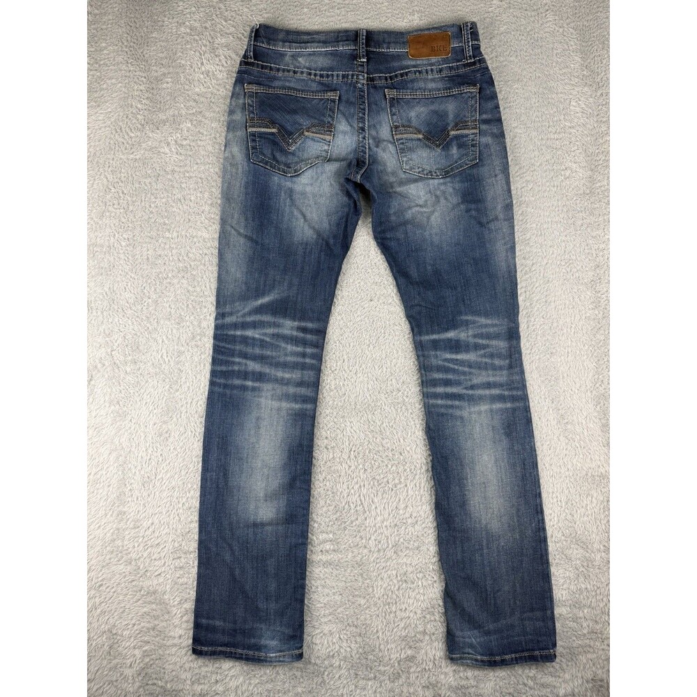BKE Alec Straight Leg Jeans Men 31x33 Dark Wash Blue Stretch Thermolite Western